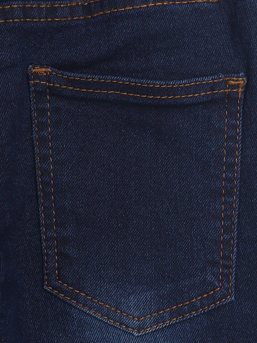 Kotty Girls Navy Blue Jean Regular Fit Light Fade Cotton Jeans