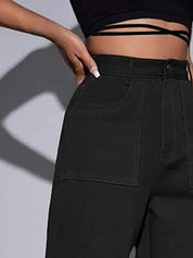 Kotty Women Black Jean High-Rise Clean Look Stretchable Jeans