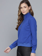 Kotty Mock Collar Fleece Sweatshirt