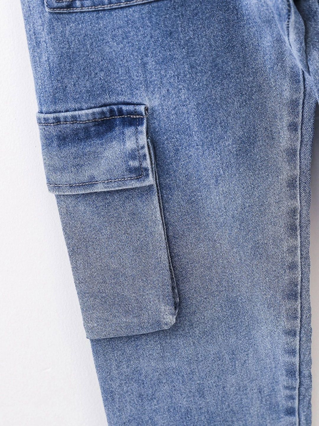 Kotty Boys Blue Jean Highly Distressed Regular Fit Elasticated Waist Jeans