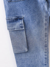 Kotty Boys Blue Jean Highly Distressed Regular Fit Elasticated Waist Jeans