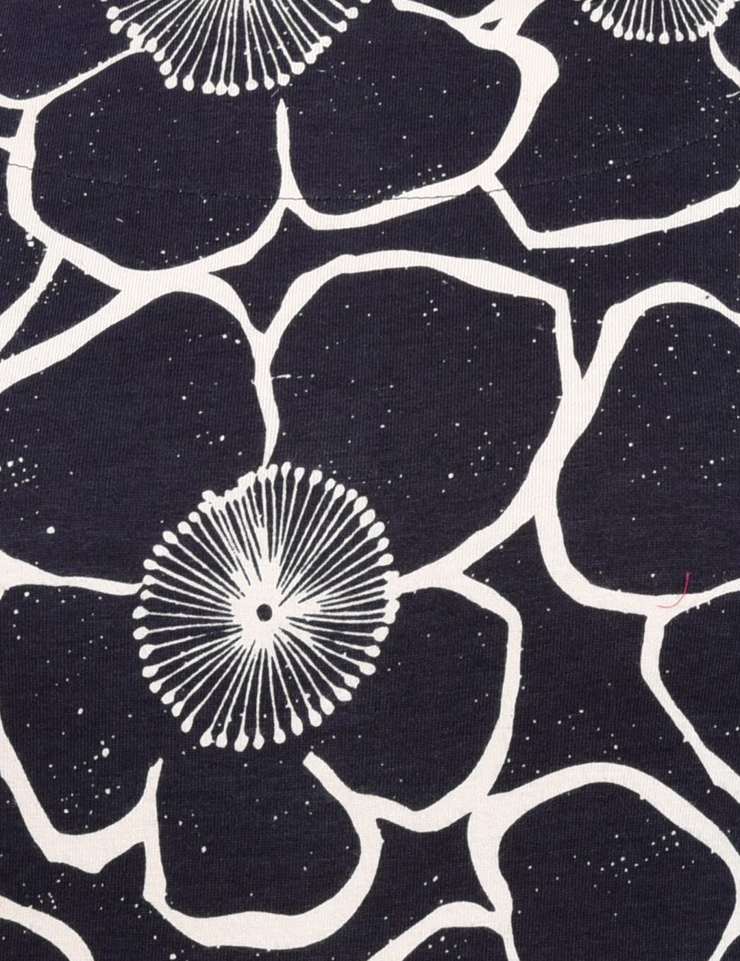 Kotty Floral Printed Boat Neck Extended Sleeves A-Line Dress