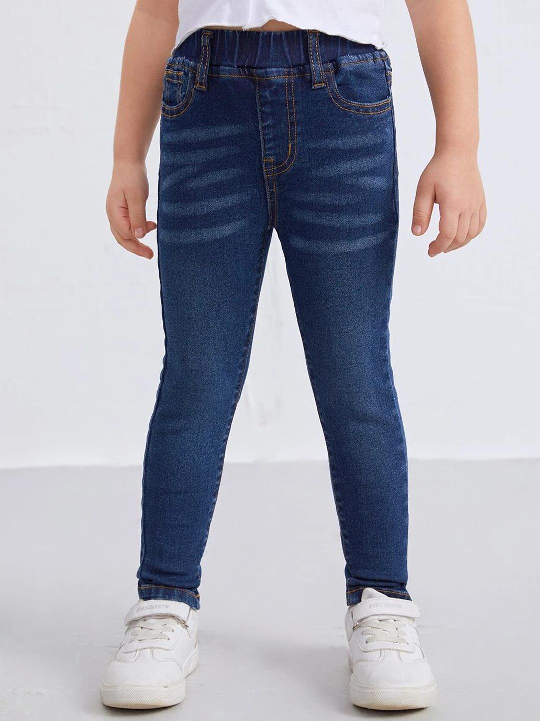 Kotty Girls Jean Skinny Fit Light Fade Cotton  Jeans