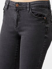 Kotty Women Charcoal Grey Skinny Fit High-Rise Clean Look Jeans