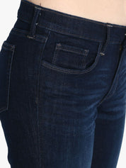Kotty Women Blue Bootcut Mid-Rise Clean Look Jeans
