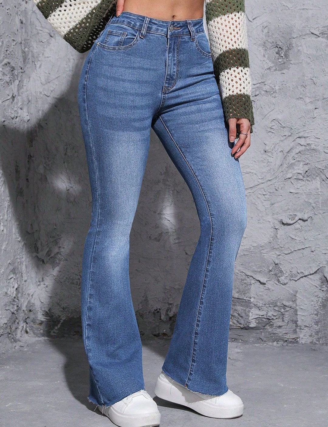 Kotty Women Bootcut High-Rise Stretchable Jeans