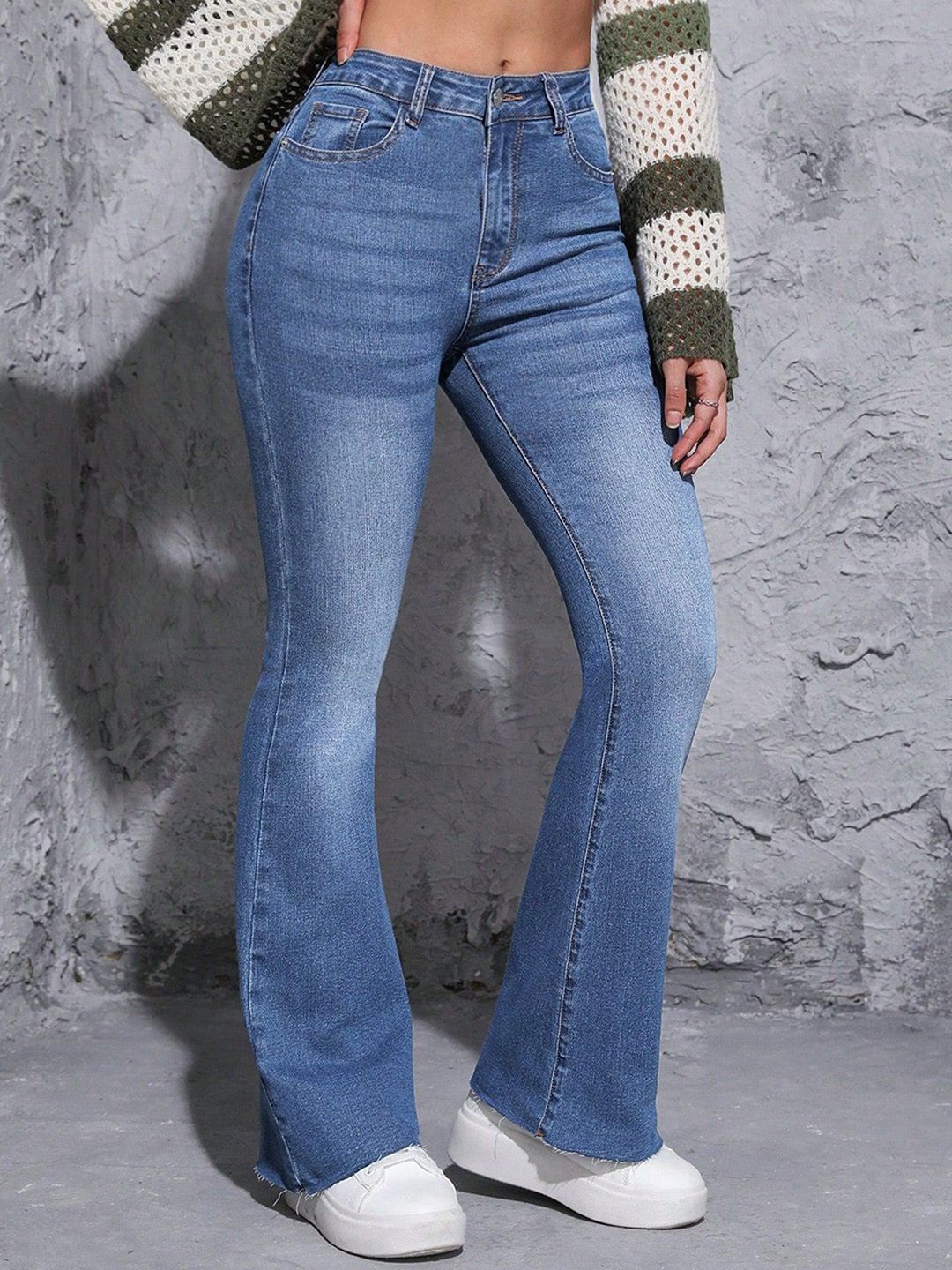 Kotty Women Bootcut High-Rise Stretchable Jeans