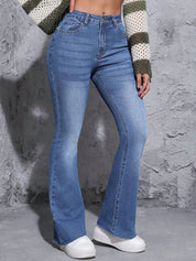 Kotty Women Bootcut High-Rise Stretchable Jeans