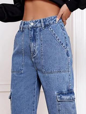 Kotty Women Jean Straight Fit High-Rise Clean Look Stretchable Cotton Jeans