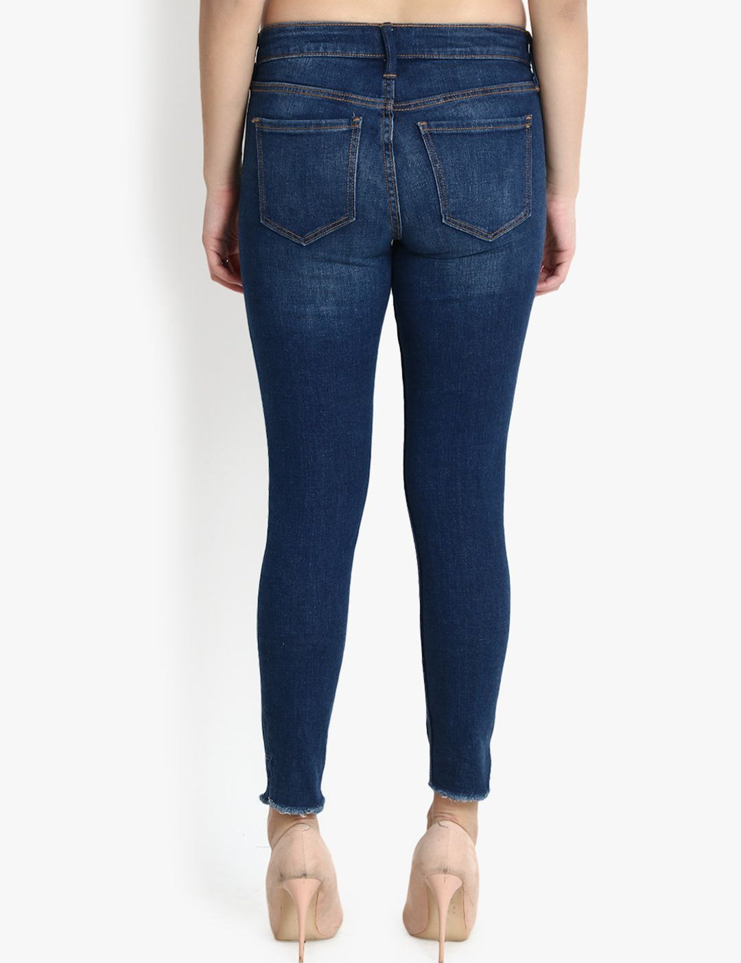 Kotty Women Blue Skinny Fit Mid-Rise Clean Look Jeans