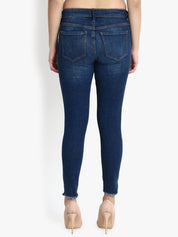 Kotty Women Blue Skinny Fit Mid-Rise Clean Look Jeans