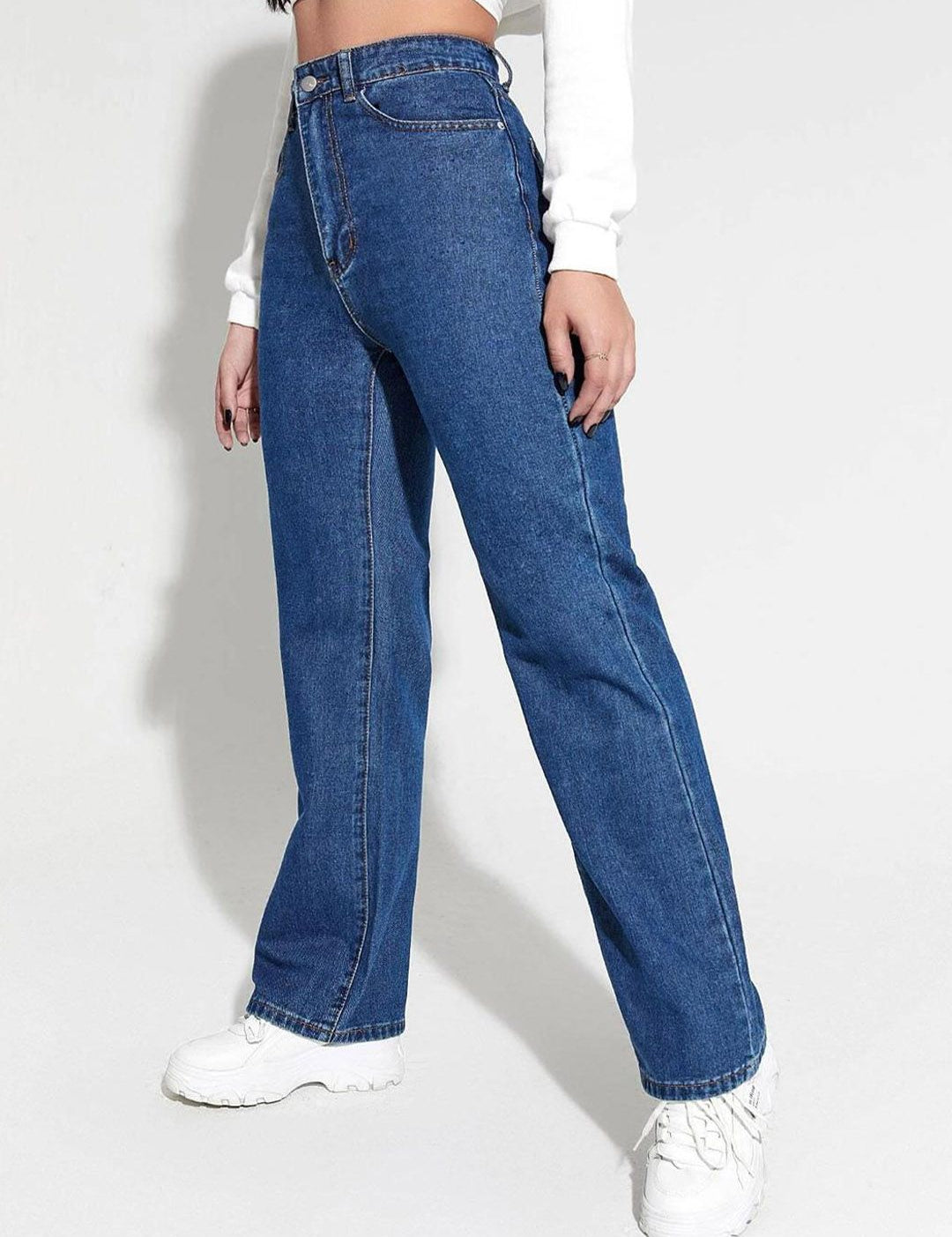 Kotty Women Blue Camaro Clean Look High-Rise Stretchable Jeans