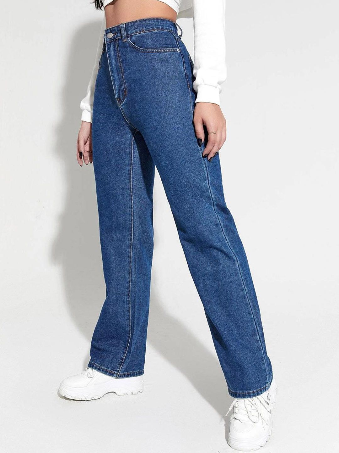 Kotty Women Blue Camaro Clean Look High-Rise Stretchable Jeans