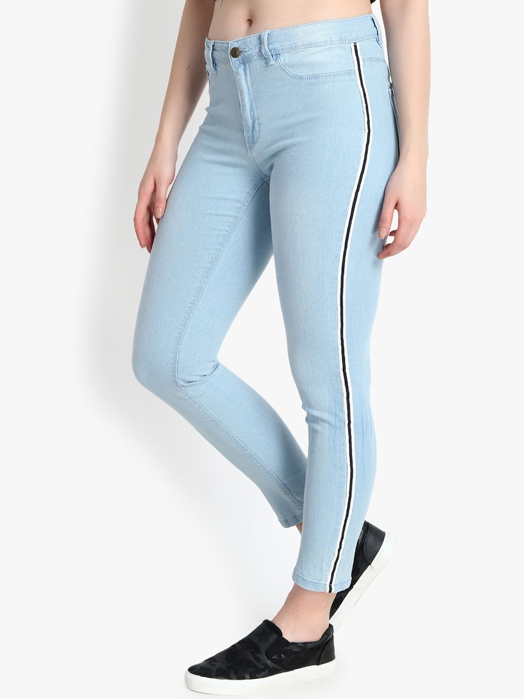 Kotty Women Blue Skinny Fit High-Rise Clean Look Stretchable Jeans