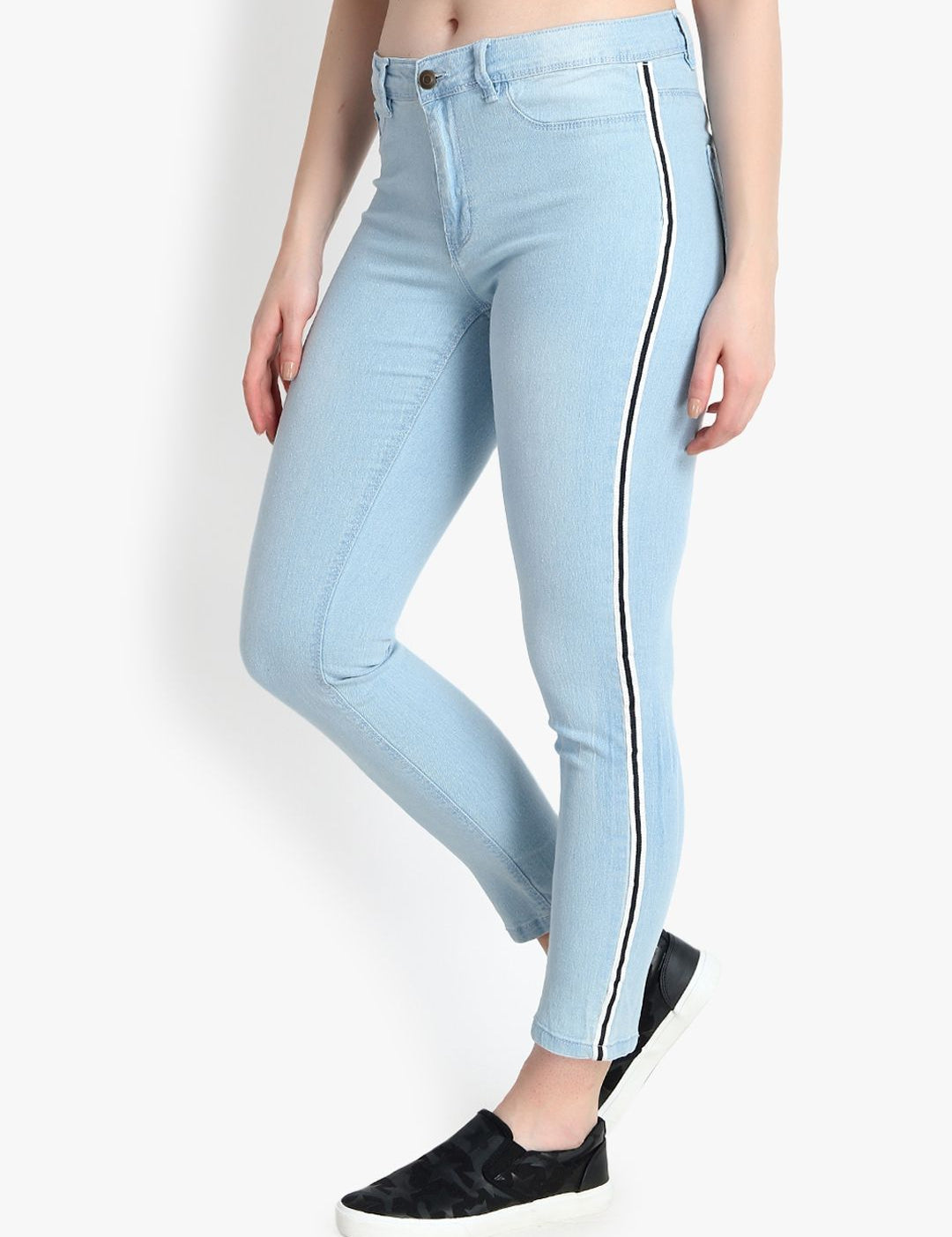 Kotty Women Blue Skinny Fit High-Rise Clean Look Stretchable Jeans