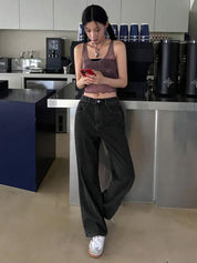 Kotty Women Straight Fit High-Rise Stretchable Jeans