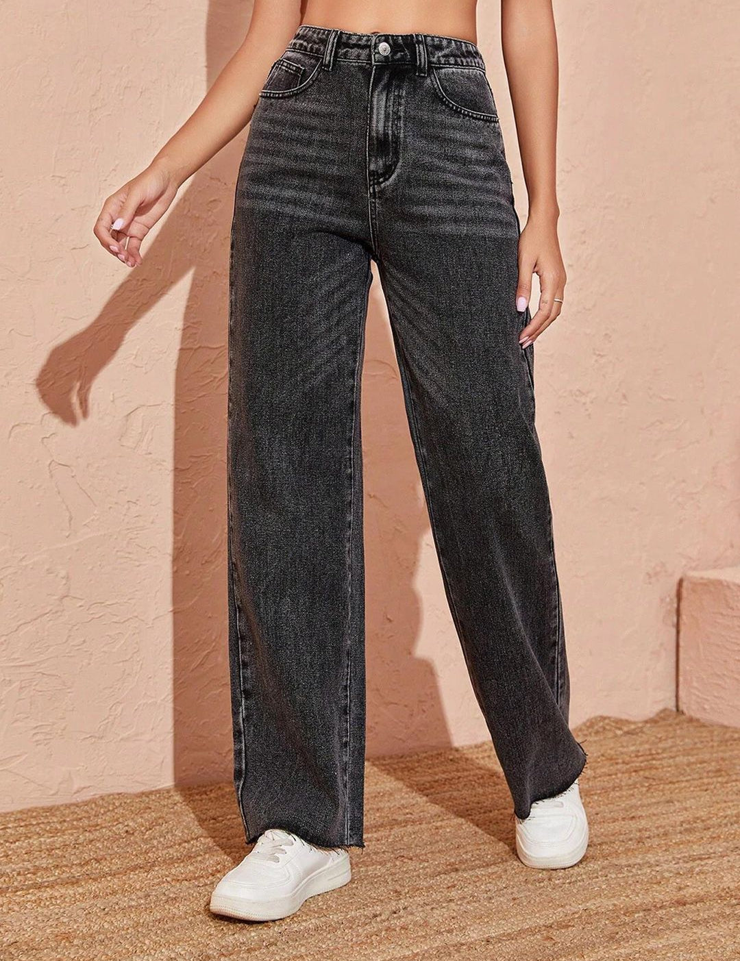 Kotty Women Jean Straight Fit High Rise Stretchable Jeans