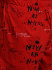 Kotty Men Red & Black Printed Boxer