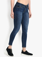 Kotty Women Blue Skinny Fit High-Rise Clean Look Jeans