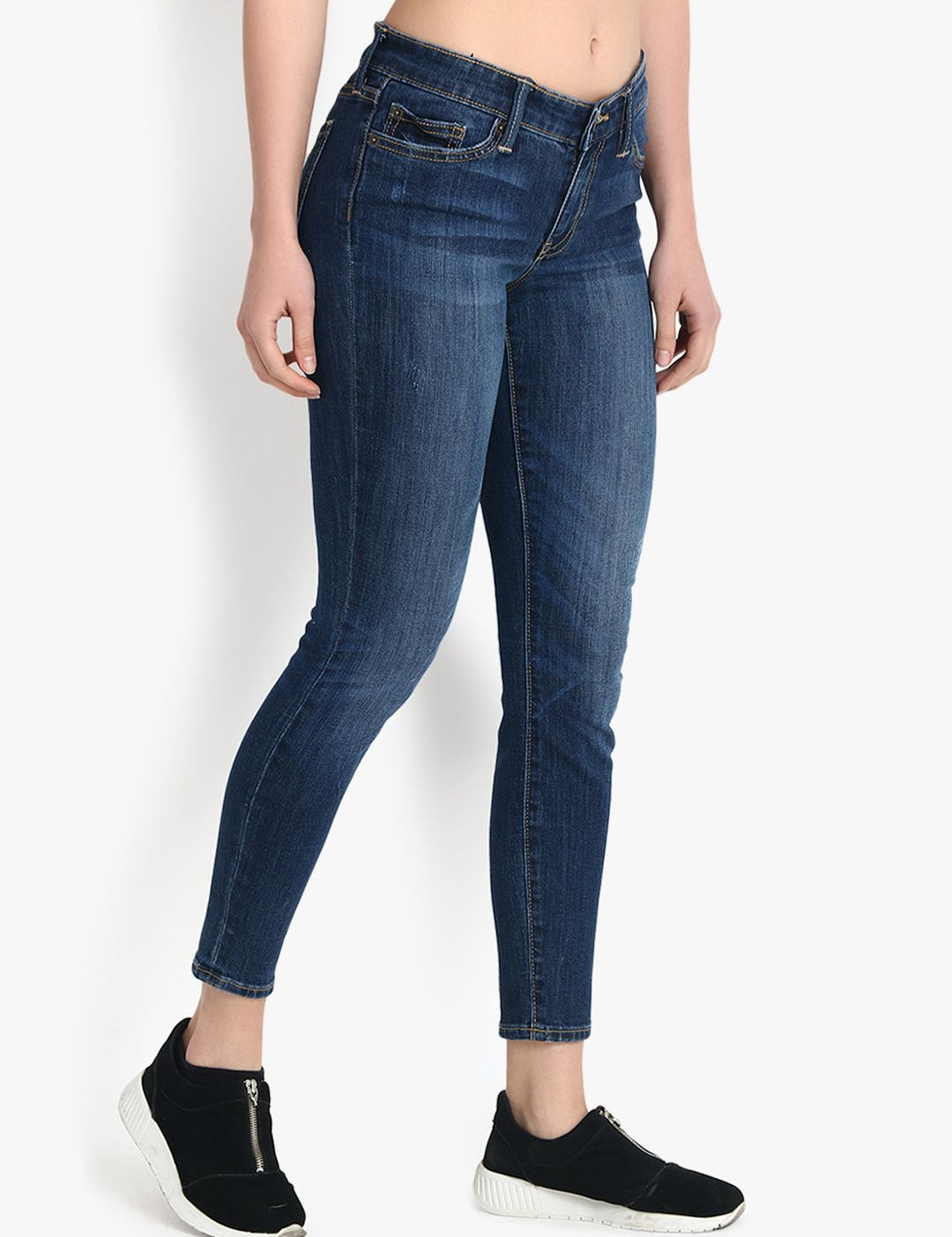 Kotty Women Blue Skinny Fit High-Rise Clean Look Jeans