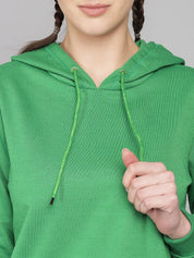 Kotty Women Green Hooded Co-Ord Set 