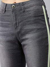 Kotty Women Grey Skinny Fit High-Rise Clean Look Jeans