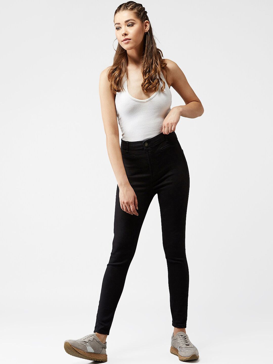 Kotty Women Black Skinny Fit Jeans