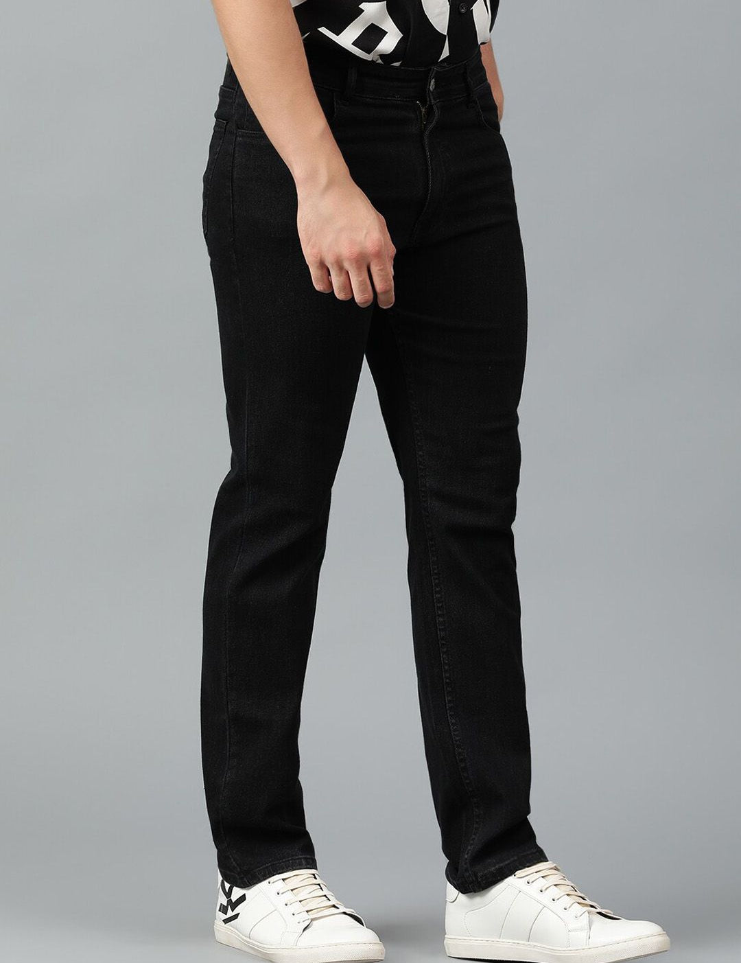 Kotty Men Jean Slim Fit Low-Rise Clean Look Stretchable Jeans