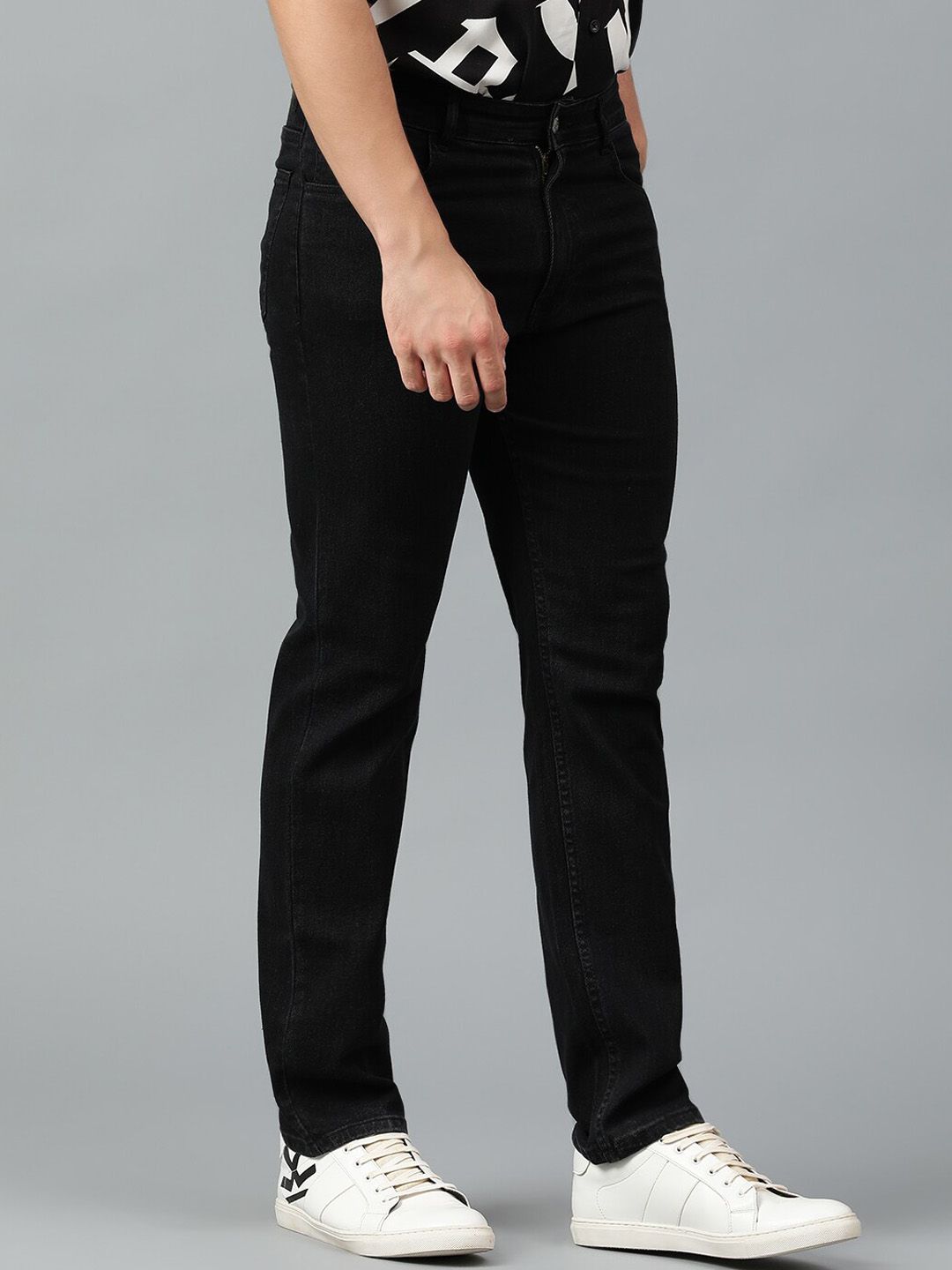 Kotty Men Jean Slim Fit Low-Rise Clean Look Stretchable Jeans