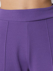 Kotty Women Relaxed Straight Leg Straight Fit High-Rise Easy Wash Trousers