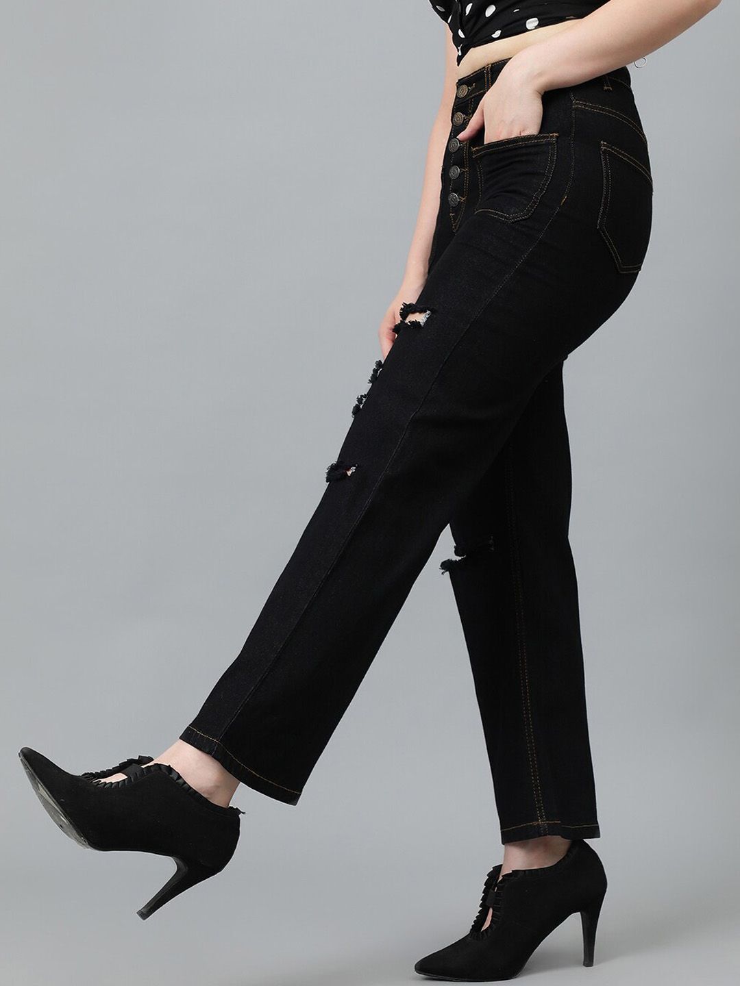 Kotty Women Jean Highly Distressed Stretchable Jeans