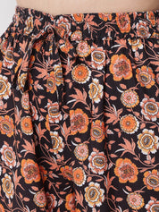 Kotty Women Floral Printed Relaxed High-Rise Easy Wash Trousers