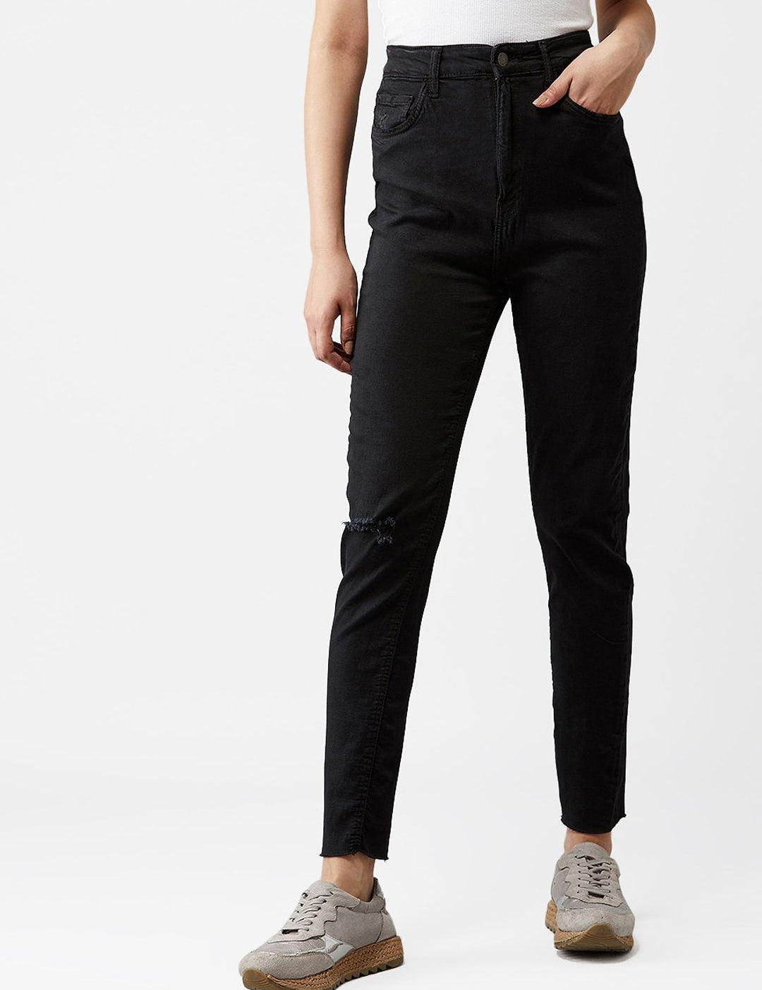 Kotty Women Black Skinny Fit Jeans