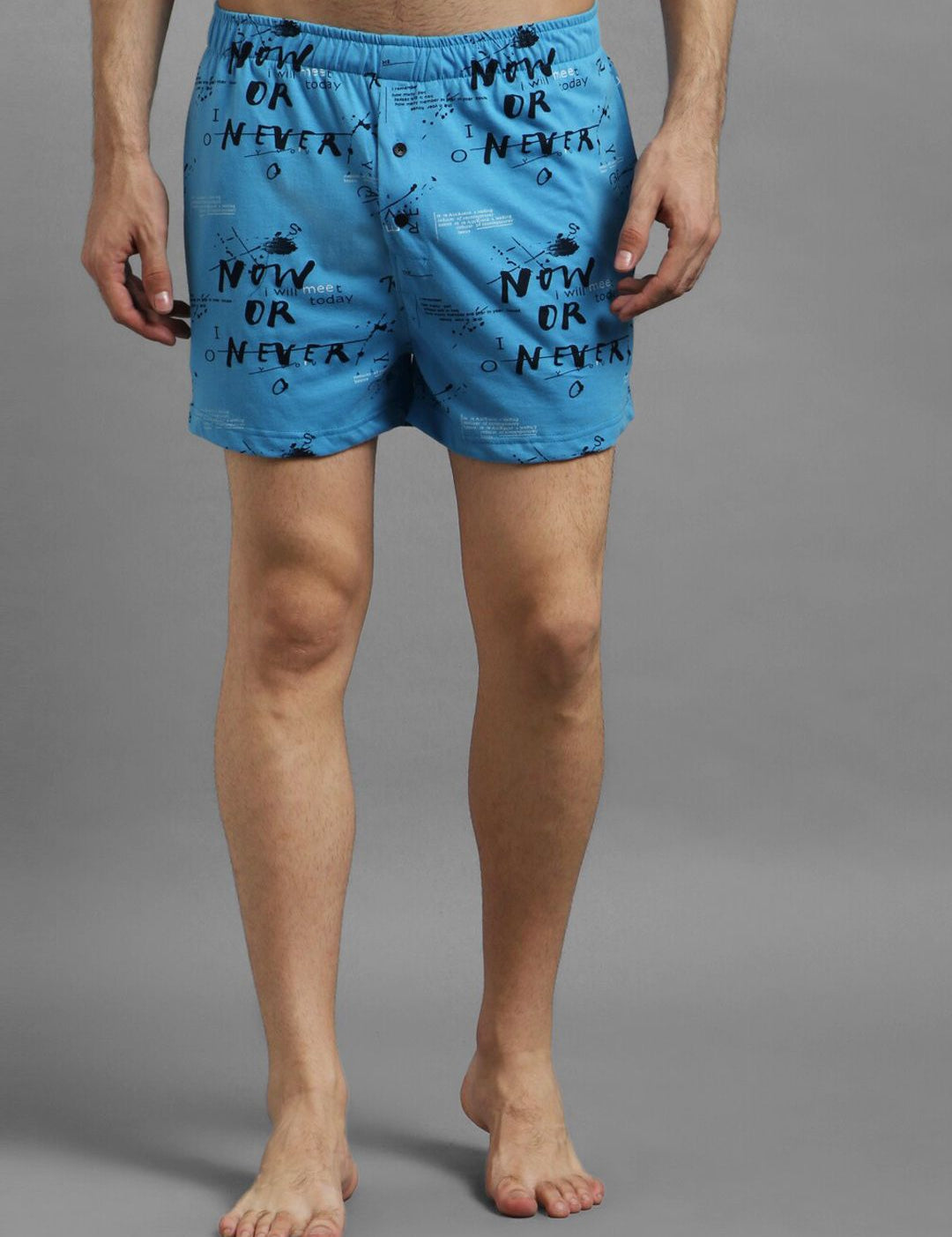 Kotty Men Pack of 2 Blue & Red Printed Boxers