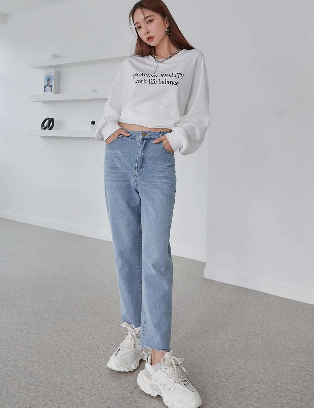 Kotty Women Jean Regular Fit High-Rise Heavy Fade Jeans