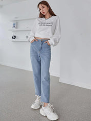 Kotty Women Jean Regular Fit High-Rise Heavy Fade Jeans