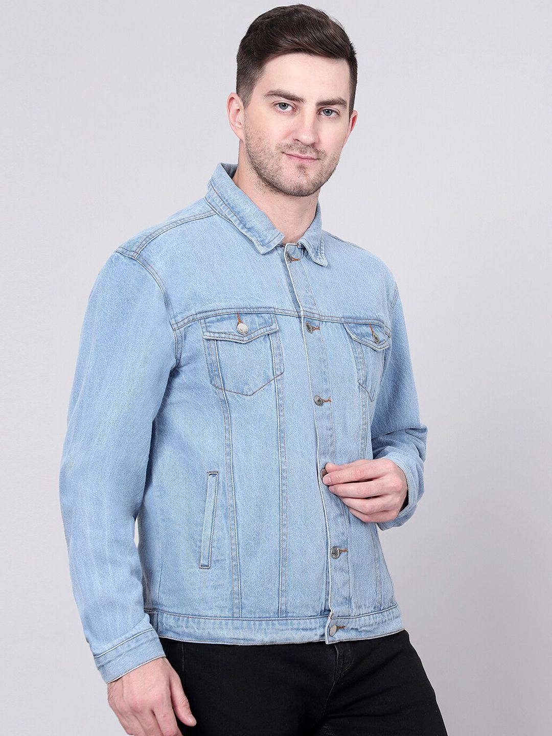 Kotty Men Washed Outdoor Denim Jacket