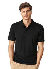 Kotty Men Solid Polo Collar T-shirt