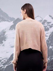 Kotty Women V-Neck Crop Cardigan