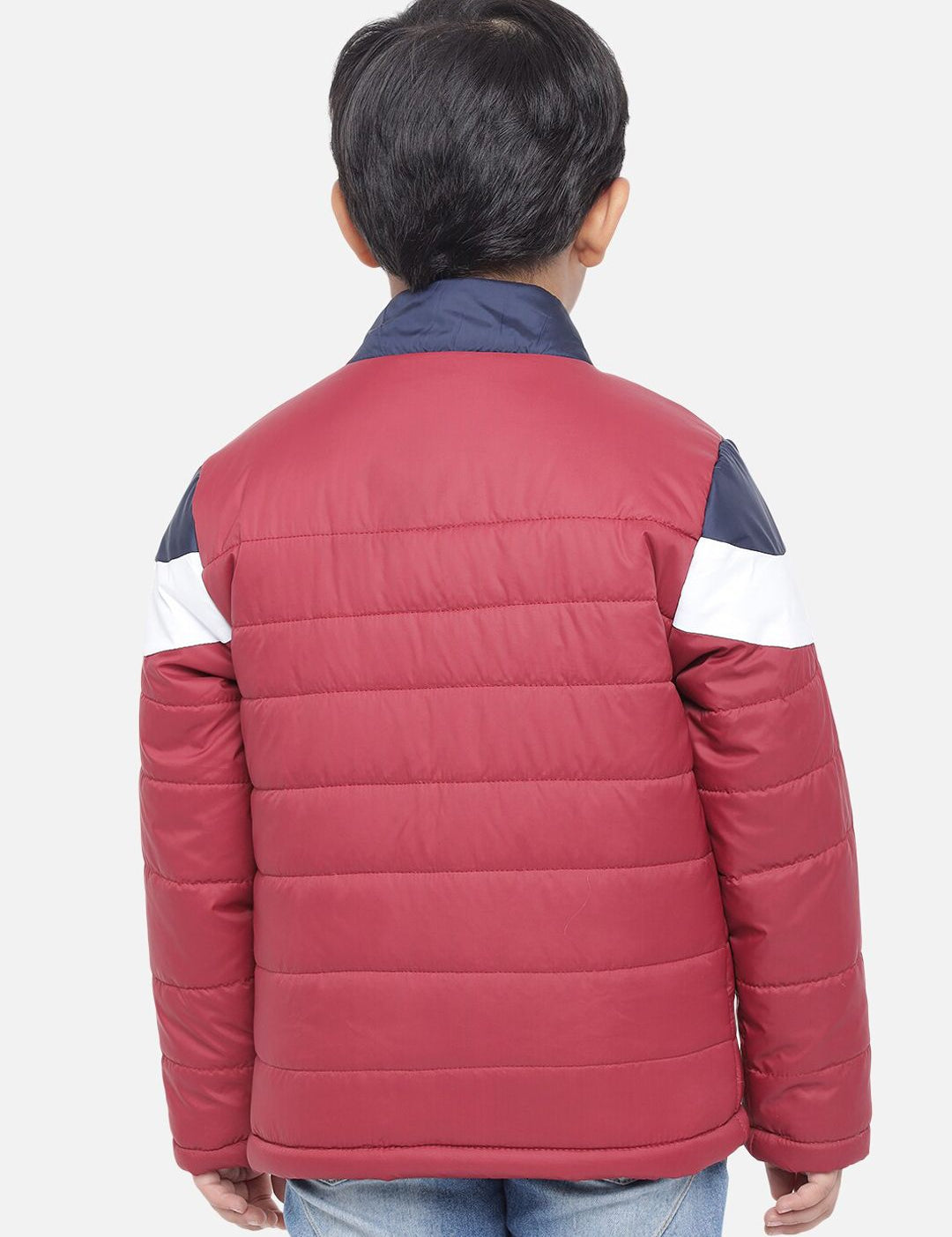 Kotty Boys Multicoloured Colourblocked Lightweight Puffer Jacket