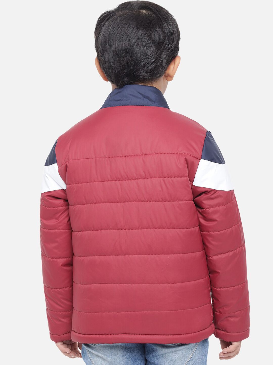 Kotty Boys Multicoloured Colourblocked Lightweight Puffer Jacket