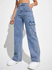 Kotty Blue Women Jean Straight Fit High-Rise Clean Look Heavy Fade Stretchable Jeans