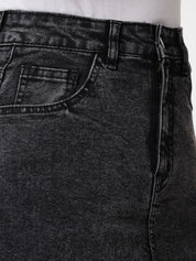 Kotty Cotton Lycra Denim A-Line Skirt