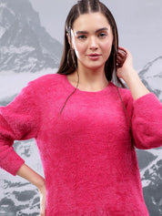 Kotty Women Solid Round Neck Pullover