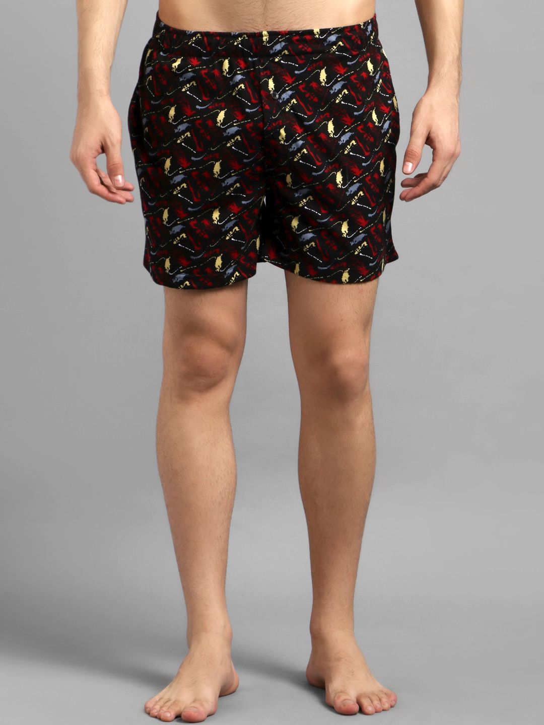 Kotty Men Black & Red Printed Boxers KTTMENSBOXER53S