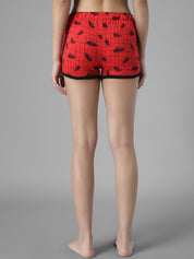 Kotty Women Conversational Printed Hot Pants Low-Rise Regular Fit Shorts