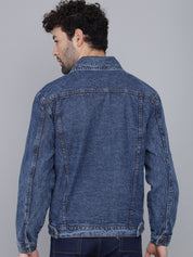 Kotty Men Blue Washed Lightweight Denim Jacket
