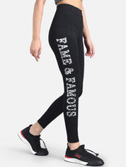 Kotty Women Black & White Printed Tights