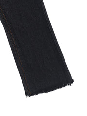 Kotty Girls Black Jean Frayed Hem Jeans
