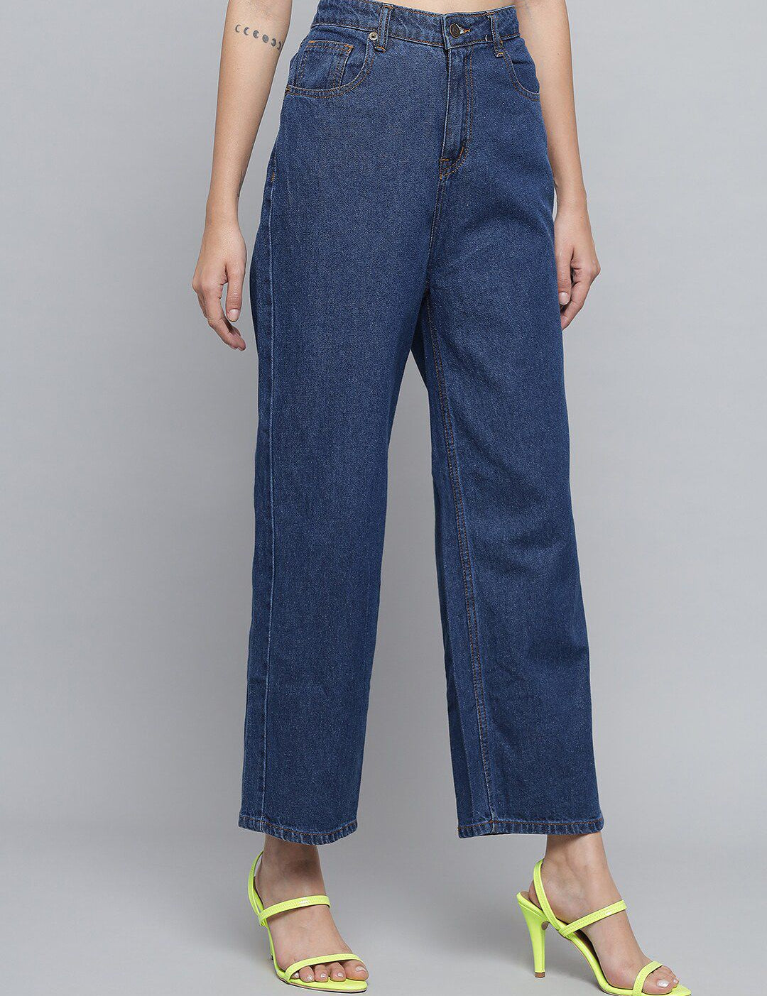 Kotty Women Blue Jean High-Rise Stretchable Cotton Jeans